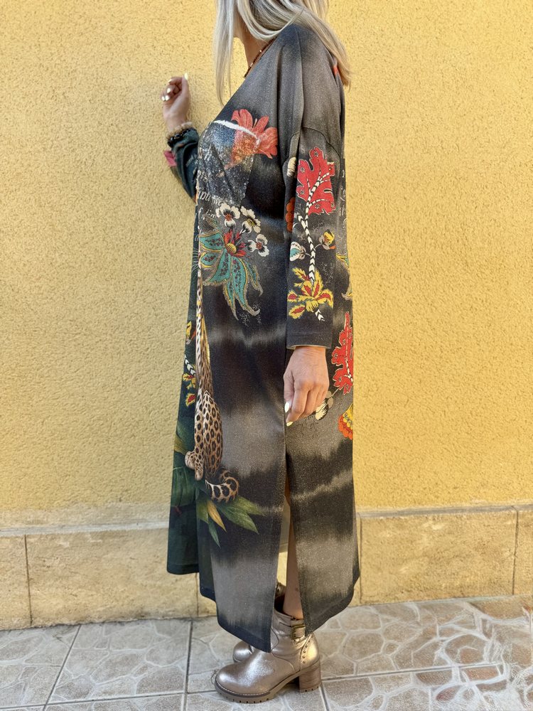 Robe imprimée Valentina Panthère
