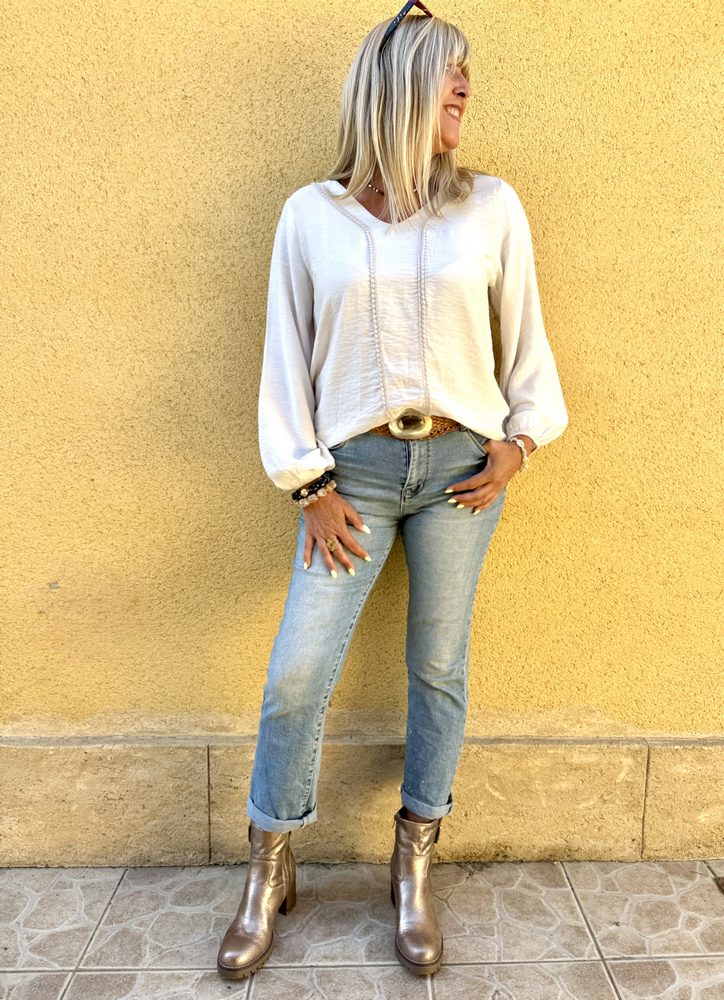 Tunique Clara beige clair